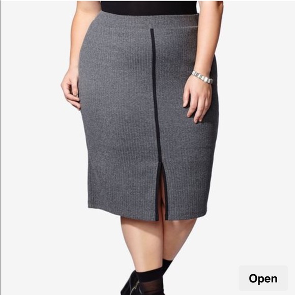 MBLM by Tess Holliday Gray Pencil Skirt Size 2 - Picture 2 of 3